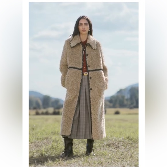 ZARA LIMITED EDITION LONG FLEECE COAT